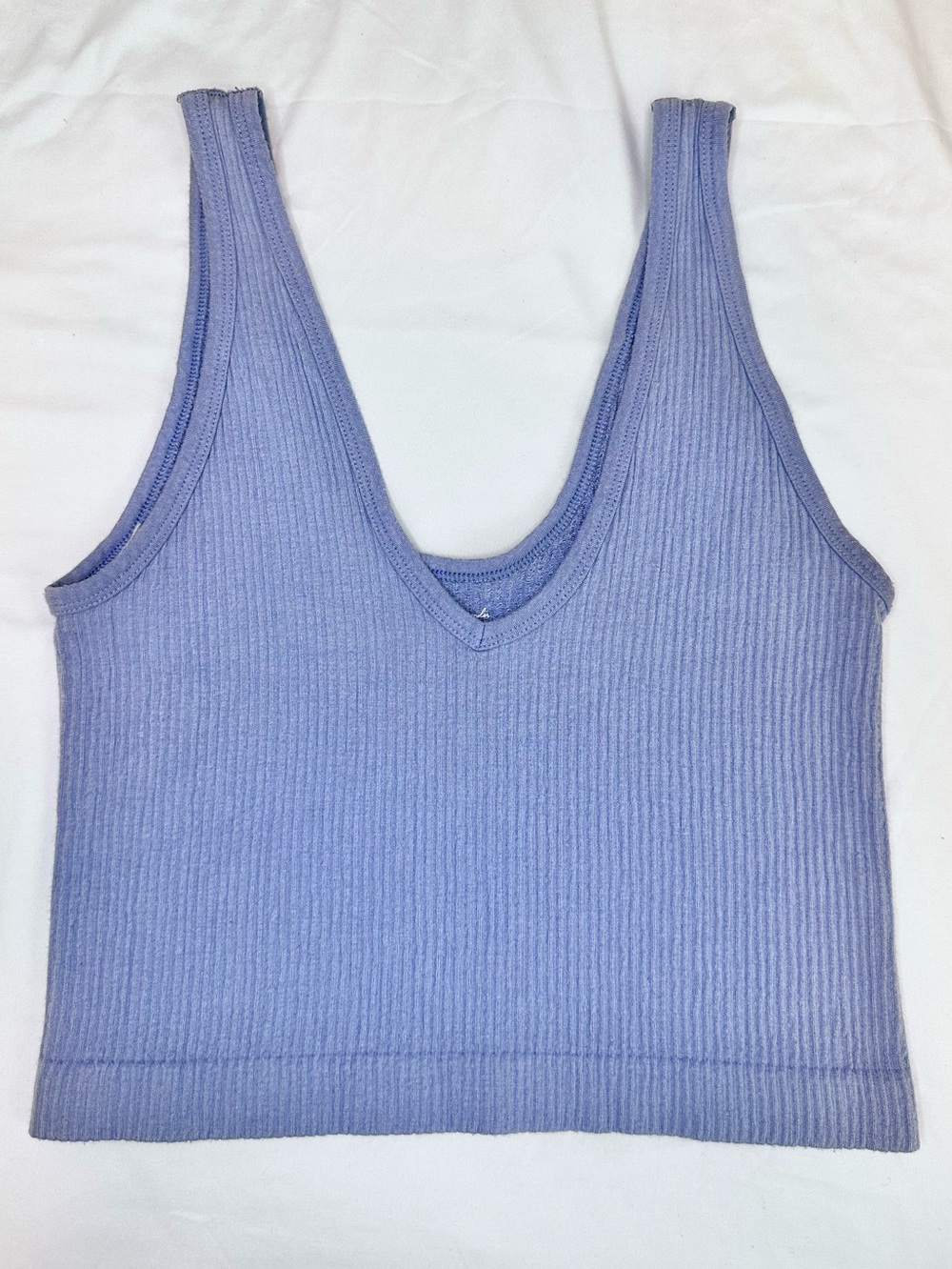 Out From Under Urban Outfitters Ribbed Seamless Cropped Tank Top Lavender L